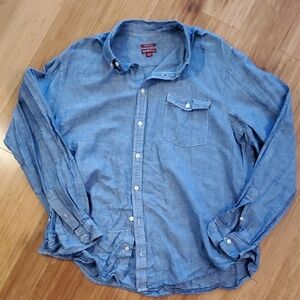 Merona Denim Blue Button Down Shirt